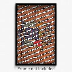 Holiday City South New Jersey Poster (NJ City Souvenir 11x17 Town Print)