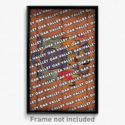 Oak Valley New Jersey Poster (NJ City Souvenir 11x17 Town Print)