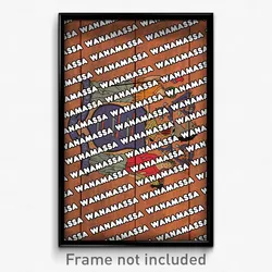 Wanamassa New Jersey Poster (NJ City Souvenir 11x17 Town Print)
