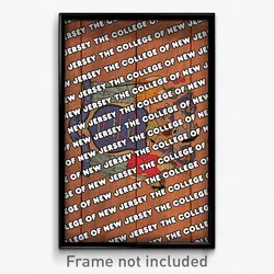 The College of New Jersey New Jersey Poster (NJ City Souvenir 11x17 Town Print)