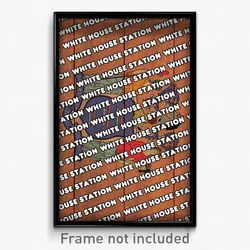 White House Station New Jersey Poster (NJ City Souvenir 11x17 Town Print)