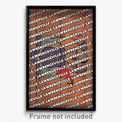 Lawrenceville New Jersey Poster (NJ City Souvenir 11x17 Town Print)