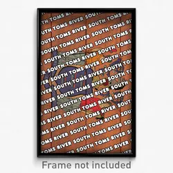 South Toms River New Jersey Poster (NJ City Souvenir 11x17 Town Print)
