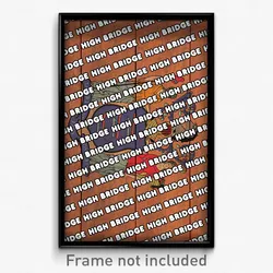 High Bridge New Jersey Poster (NJ City Souvenir 11x17 Town Print)