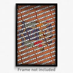 Gibbstown New Jersey Poster (NJ City Souvenir 11x17 Town Print)