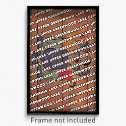 Upper Greenwood Lake New Jersey Poster (NJ City Souvenir 11x17 Town Print)