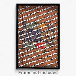 Rio Grande New Jersey Poster (NJ City Souvenir 11x17 Town Print)