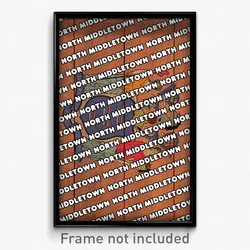 North Middletown New Jersey Poster (NJ City Souvenir 11x17 Town Print)