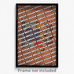 Ocean Grove New Jersey Poster (NJ City Souvenir 11x17 Town Print)