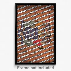 Woodbury Heights New Jersey Poster (NJ City Souvenir 11x17 Town Print)