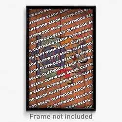 Cliffwood Beach New Jersey Poster (NJ City Souvenir 11x17 Town Print)