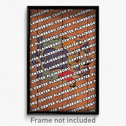 Plainsboro Center New Jersey Poster (NJ City Souvenir 11x17 Town Print)