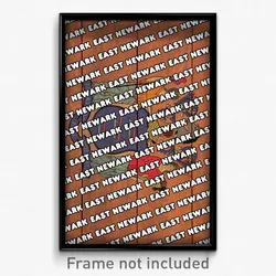 East Newark New Jersey Poster (NJ City Souvenir 11x17 Town Print)