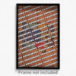 Swedesboro New Jersey Poster (NJ City Souvenir 11x17 Town Print)