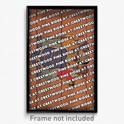 Pine Ridge at Crestwood New Jersey Poster (NJ City Souvenir 11x17 Town Print)