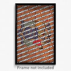 Rutgers University-Livingston Campus New Jersey Poster