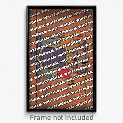 Whittingham New Jersey Poster (NJ City Souvenir 11x17 Town Print)