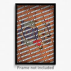 Regency at Monroe New Jersey Poster (NJ City Souvenir 11x17 Town Print)