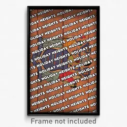 Holiday Heights New Jersey Poster (NJ City Souvenir 11x17 Town Print)