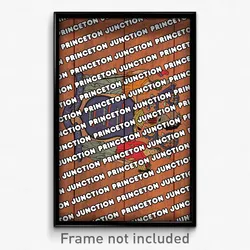 Princeton Junction New Jersey Poster (NJ City Souvenir 11x17 Town Print)