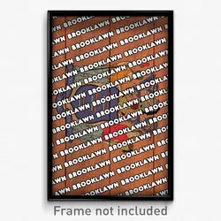 Brooklawn New Jersey Poster (NJ City Souvenir 11x17 Town Print)
