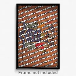 Avon-by-the-Sea New Jersey Poster (NJ City Souvenir 11x17 Town Print)