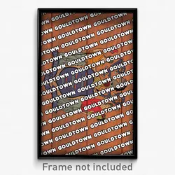 Gouldtown New Jersey Poster (NJ City Souvenir 11x17 Town Print)