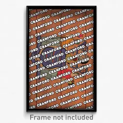 Cranford New Jersey Poster (NJ City Souvenir 11x17 Town Print)