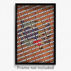 Dover Beaches North New Jersey Poster (NJ City Souvenir 11x17 Town Print)