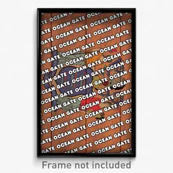 Ocean Gate New Jersey Poster (NJ City Souvenir 11x17 Town Print)