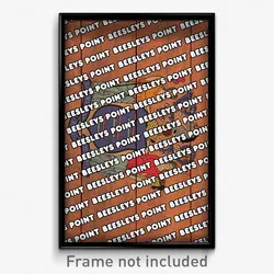 Beesleys Point New Jersey Poster (NJ City Souvenir 11x17 Town Print)