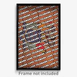 Lake Telemark New Jersey Poster (NJ City Souvenir 11x17 Town Print)