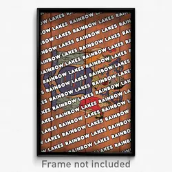 Rainbow Lakes New Jersey Poster (NJ City Souvenir 11x17 Town Print)