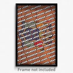 Crandon Lakes New Jersey Poster (NJ City Souvenir 11x17 Town Print)