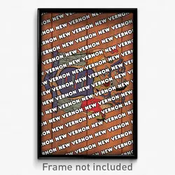 New Vernon New Jersey Poster (NJ City Souvenir 11x17 Town Print)