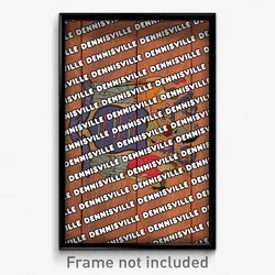 Dennisville New Jersey Poster (NJ City Souvenir 11x17 Town Print)