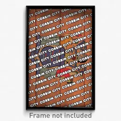 Corbin City New Jersey Poster (NJ City Souvenir 11x17 Town Print)
