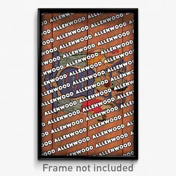 Allenwood New Jersey Poster (NJ City Souvenir 11x17 Town Print)