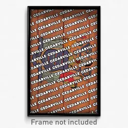 Cedarville New Jersey Poster (NJ City Souvenir 11x17 Town Print)
