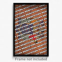 Wrightstown New Jersey Poster (NJ City Souvenir 11x17 Town Print)