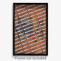Great Meadows New Jersey Poster (NJ City Souvenir 11x17 Town Print)