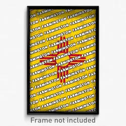 Farmington New Mexico Poster (NM City Souvenir 11x17 Town Print)