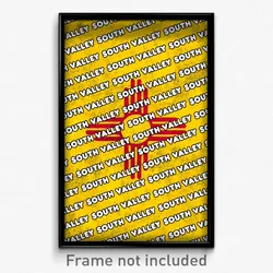 South Valley New Mexico Poster (NM City Souvenir 11x17 Town Print)