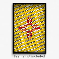 Carlsbad New Mexico Poster (NM City Souvenir 11x17 Town Print)