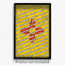 Grants New Mexico Poster (NM City Souvenir 11x17 Town Print)