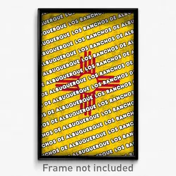 Los Ranchos de Albuquerque New Mexico Poster (NM City Souvenir 11x17 Town Print)