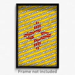 Meadow Lake New Mexico Poster (NM City Souvenir 11x17 Town Print)