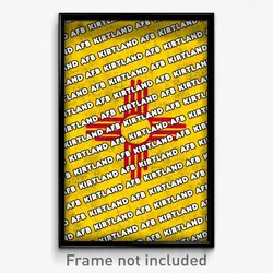 Kirtland AFB New Mexico Poster (NM City Souvenir 11x17 Town Print)