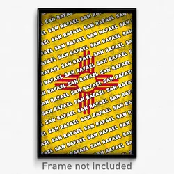 San Rafael New Mexico Poster (NM City Souvenir 11x17 Town Print)