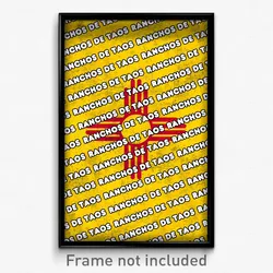 Ranchos de Taos New Mexico Poster (NM City Souvenir 11x17 Town Print)